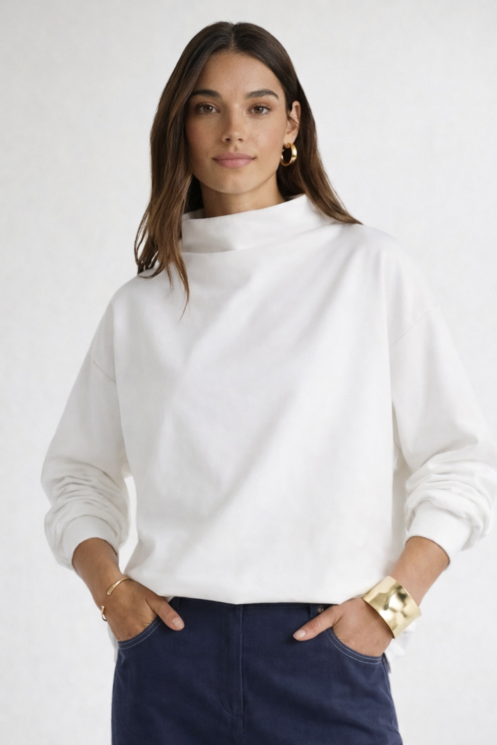 Paula - Suéter elegante de cuello alto