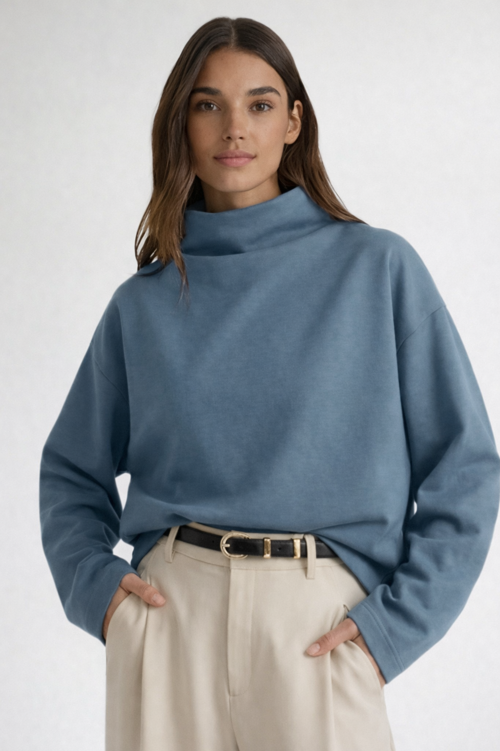 Paula - Suéter elegante de cuello alto